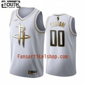 NBA Houston Rockets Trikot Benutzerdefinierte Nike 2019-2020 Weiß Golden Edition Swingman - Kinder